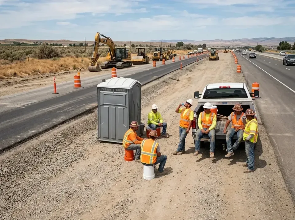 highway-road-construction-crew-007 — frequently asked questions, Porta Potty and Restroom Rentals in Torrington, WY